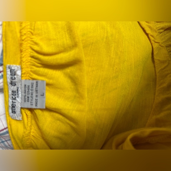 American Dream Bright Yellow Blouse - Picture 3 of 3